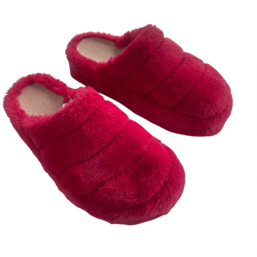 We the free It’s a vibe platform slippers, Magenta,Hot pink,Size 7,New - Picture 4 of 9